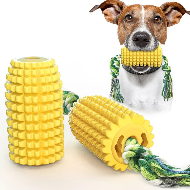 Corn With Rope Pet Supplies Dog Toys Grinding Rods Bite Resistant Teeth Bone Cleaning Toothbrush Puppy Dog Accessories